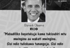 NUKUU KUTOKA KWA BARACK OBAMA KUUSU MABADILIKO