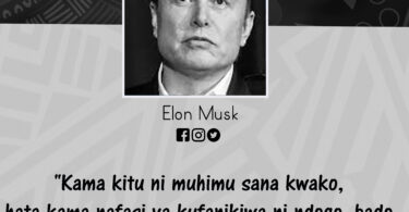 NUKUUU KUTOKA KWA ELON MUSK KUUSU KUJARIBU