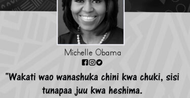 NUKUU KUTOKA KWA MICHELLE OBAMA KUUSU MAISHA