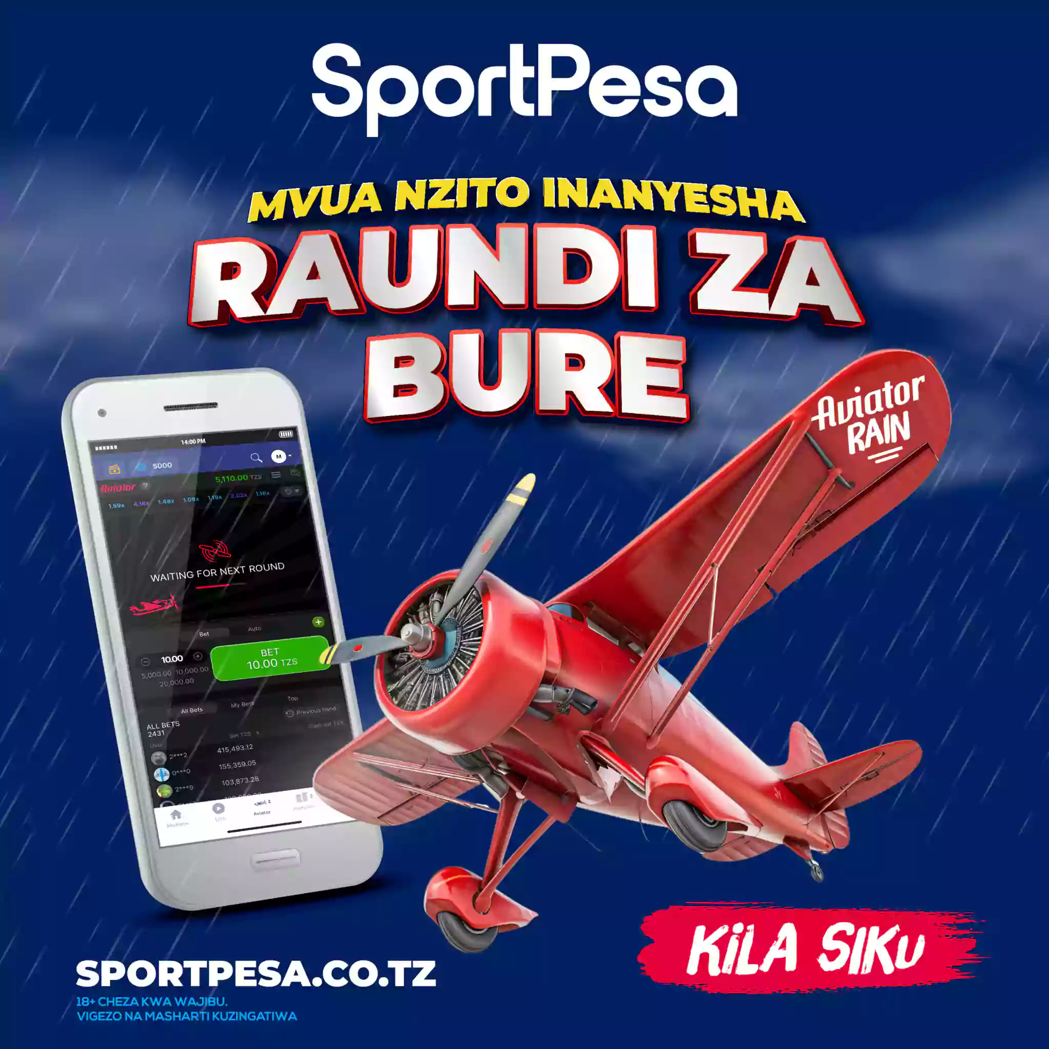 Mvua ya Freebets Aviator yajaza simu za Watanzania na zawadi za kila siku za bure!