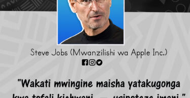 NUKUU KUTOKAKWA STEVE JOBS KUUSU MAISHA