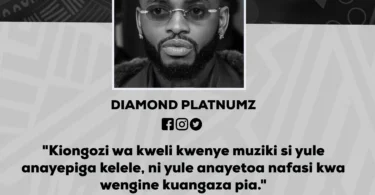 NUKUU YA LEO KUTOKA KWA DIAMOND PLATNUMZ KUHUSU UONGOZI