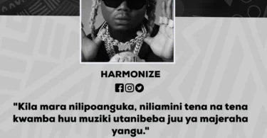 NUKUU YA LEO KUTOKA KWA HARMONIZE KUHUSU UJASIRI