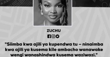 NUKUU YA LEO KUTOKA KWA ZUCHU KUHUSU UKOMAVU