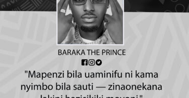 NUKUU YA LEO KUTOKA KWA BARAKA THE PRINCE KUHUSU MAPENZI