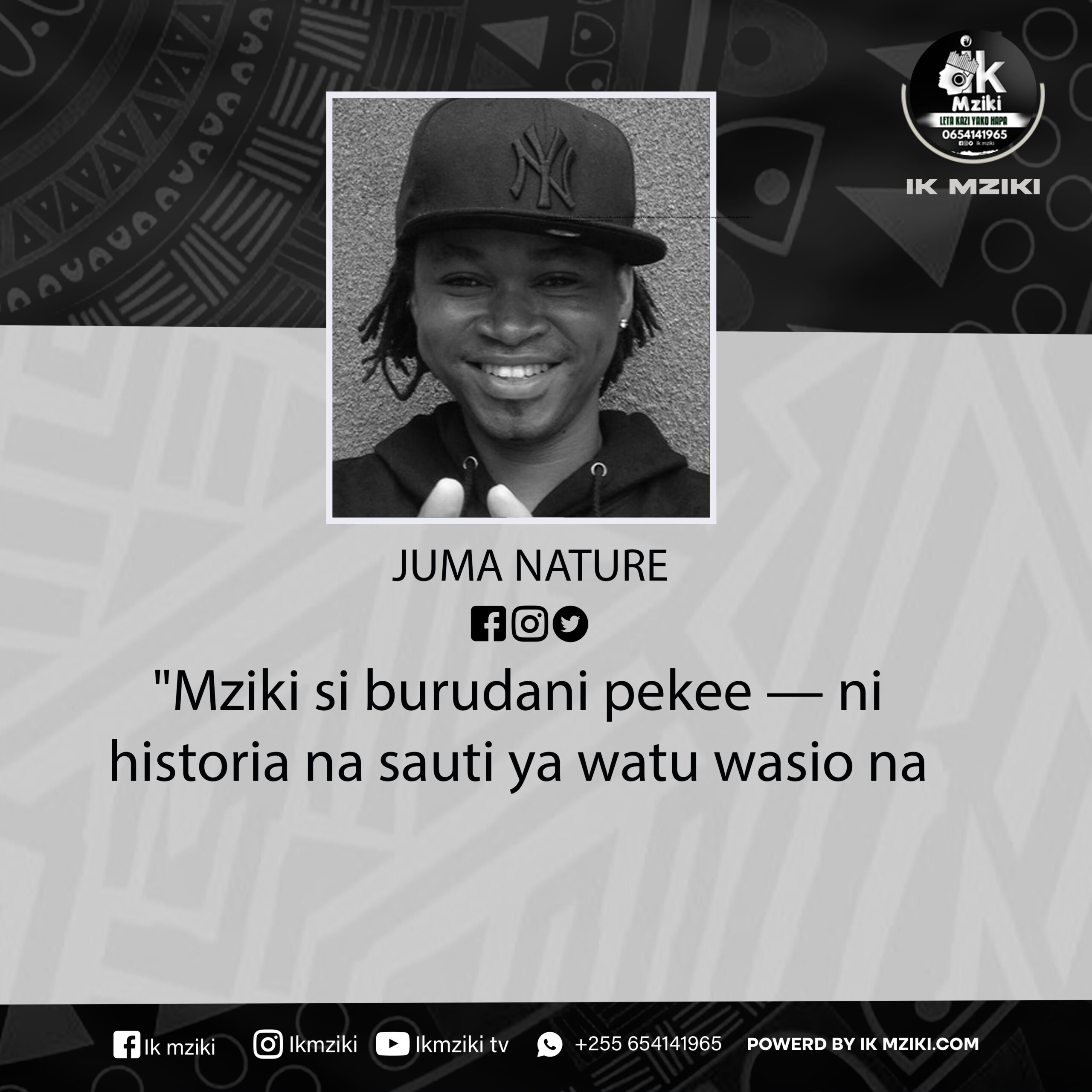 NUKUU YA LEO KUTOKA KWA JUMA NATURE