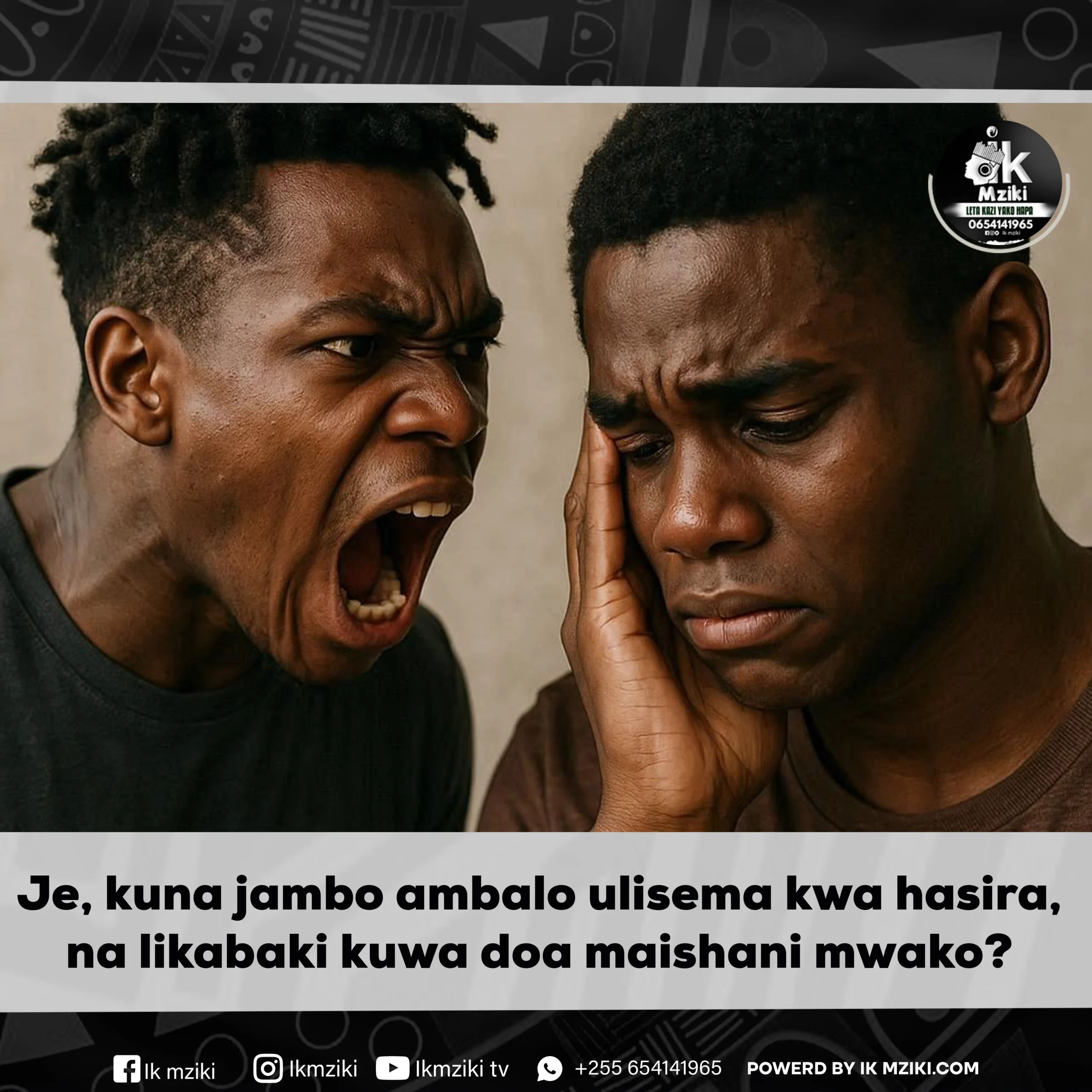 Je, kuna jambo ambalo ulisema kwa hasira, na likabaki kuwa doa maishani mwako