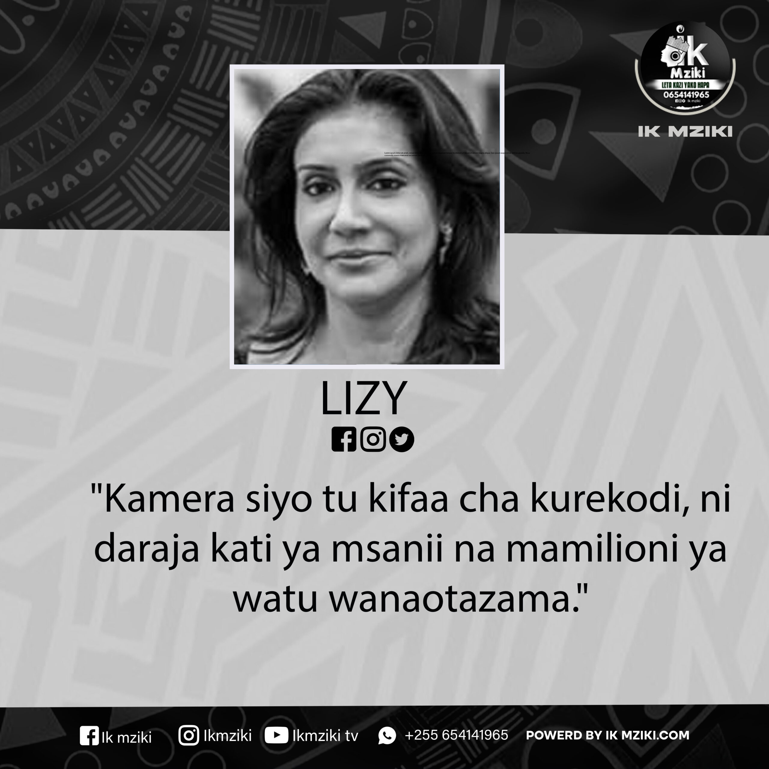 NUKUU YA LEO KUTOKA KWA LIZY (MTANGAZAJI TV) KUHUSU UMMA
