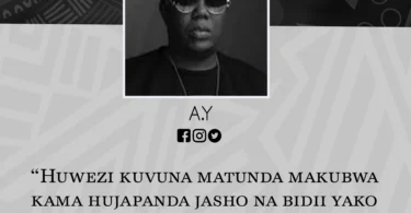 NUKUU YA LEO KUTOKA KWA AY KUHUSU BIDII