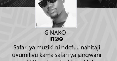 NUKUU YA LEO KUTOKA KWA G NAKO KUHUSU SAFARI