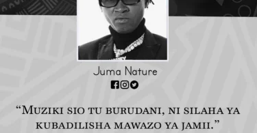 NUKUU YA LEO KUTOKA KWA JUMA NATURE KUHUSU USHAWISHI