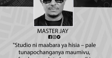 NUKUU YA LEO KUTOKA KWA MASTER JAY (PRODUCER) KUHUSU NGUVU YA STUDIO