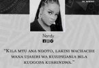 NUKUU YA LEO KUTOKA KWA NANDY KUHUSU KUFUATA NDOTO