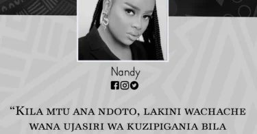 NUKUU YA LEO KUTOKA KWA NANDY KUHUSU KUFUATA NDOTO