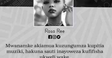 NUKUU YA LEO KUTOKA KWA ROSA REE KUHUSU UJASIRI WA MWANAMKE