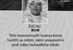 NUKUU YA LEO KUTOKA KWA ZUCHU KUHUSU KUAMINI NDOTO
