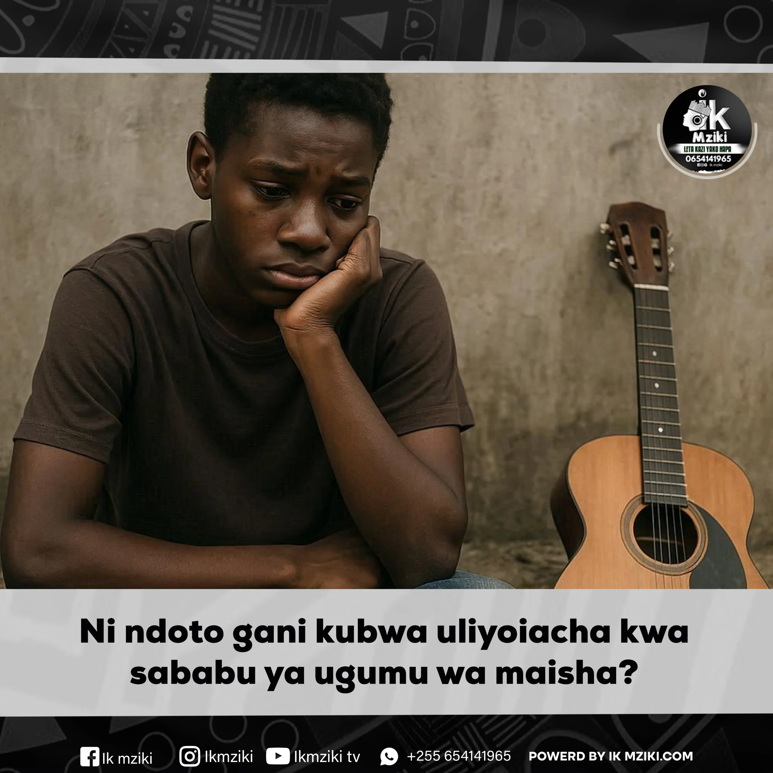 Ni ndoto gani kubwa uliyoiacha kwa sababu ya ugumu wa maisha 