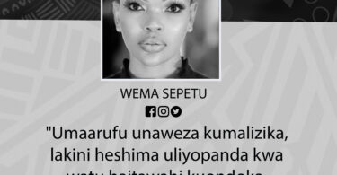 NUKUU YA LEO KUTOKA KWA WEMA SEPETU