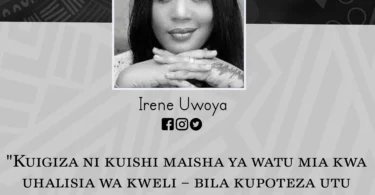 NUKUU YA LEO KUTOKA KWA IRENE UWOYA KUHUSU FILAMU