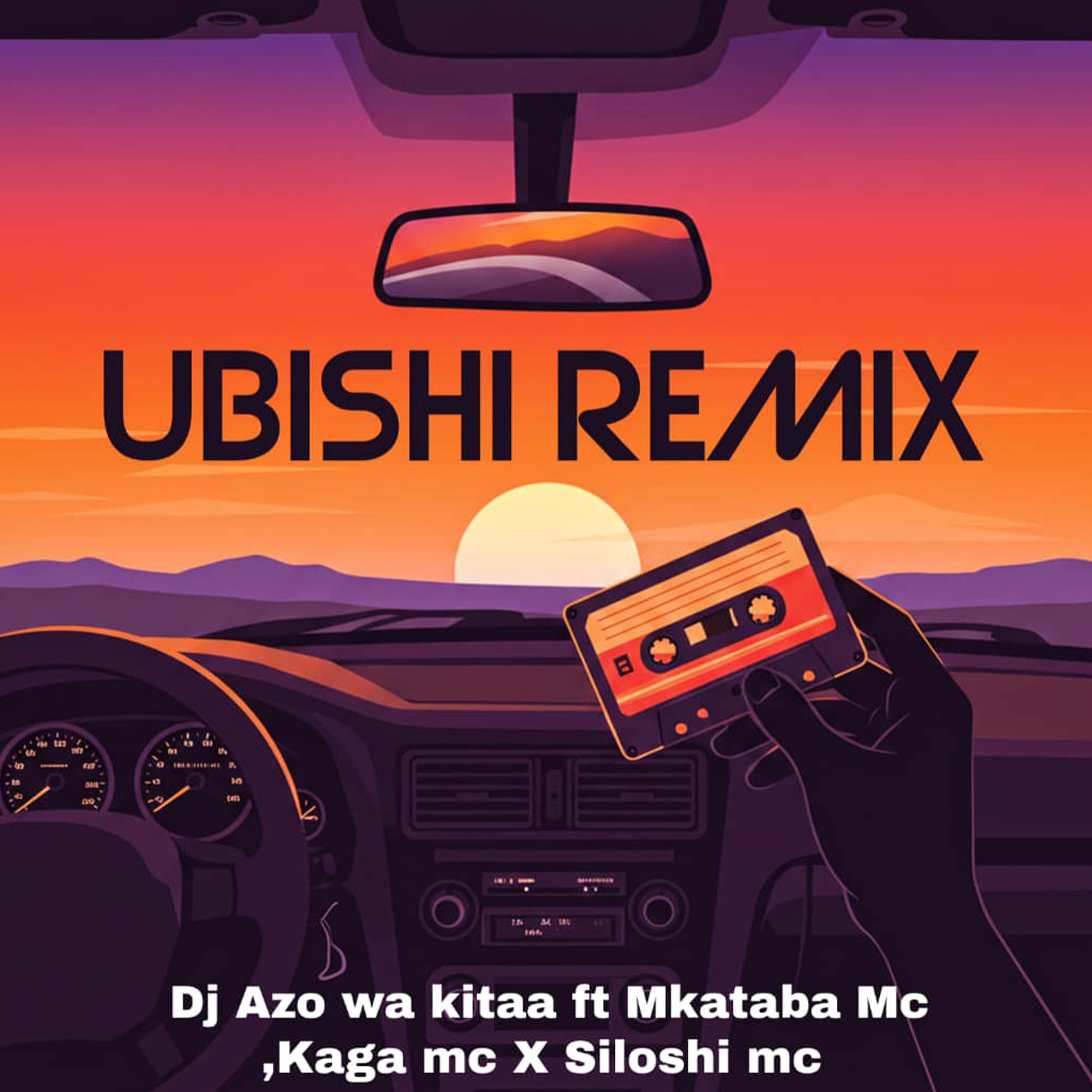 Dj Azo wa kitaa Ft. Mkataba Mc x Kaga Mc x Siloshi Mc - Ubishi Remix (Official Audio Cover 2025)
