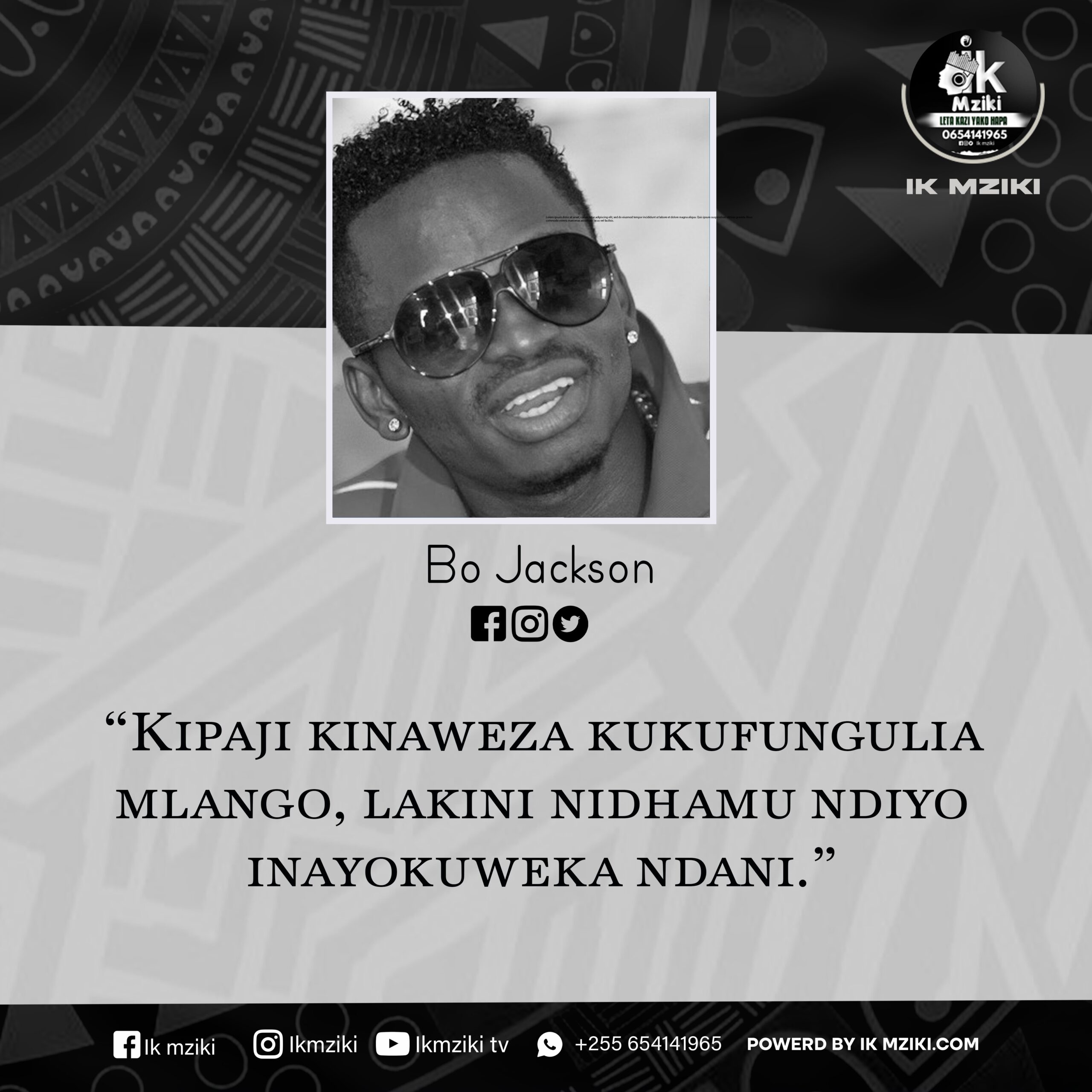 NUKUU YA LEO KUTOKA KWA DIAMOND PLATNUMZ KUHUSU NIDHAMU KUBEBA KIPAJI