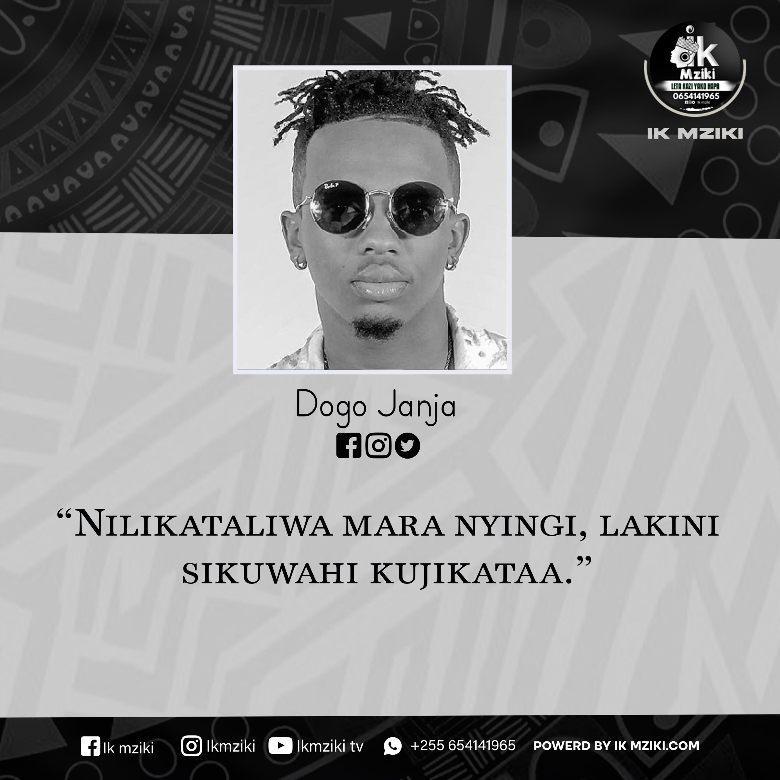 NUKUU YA LEO KUTOKA KWA DOGO JANJA KUHUSU MAPAMBANO