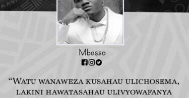 NUKUU YA LEO KUTOKA KWA MBOSSO KUHUSU HISIA