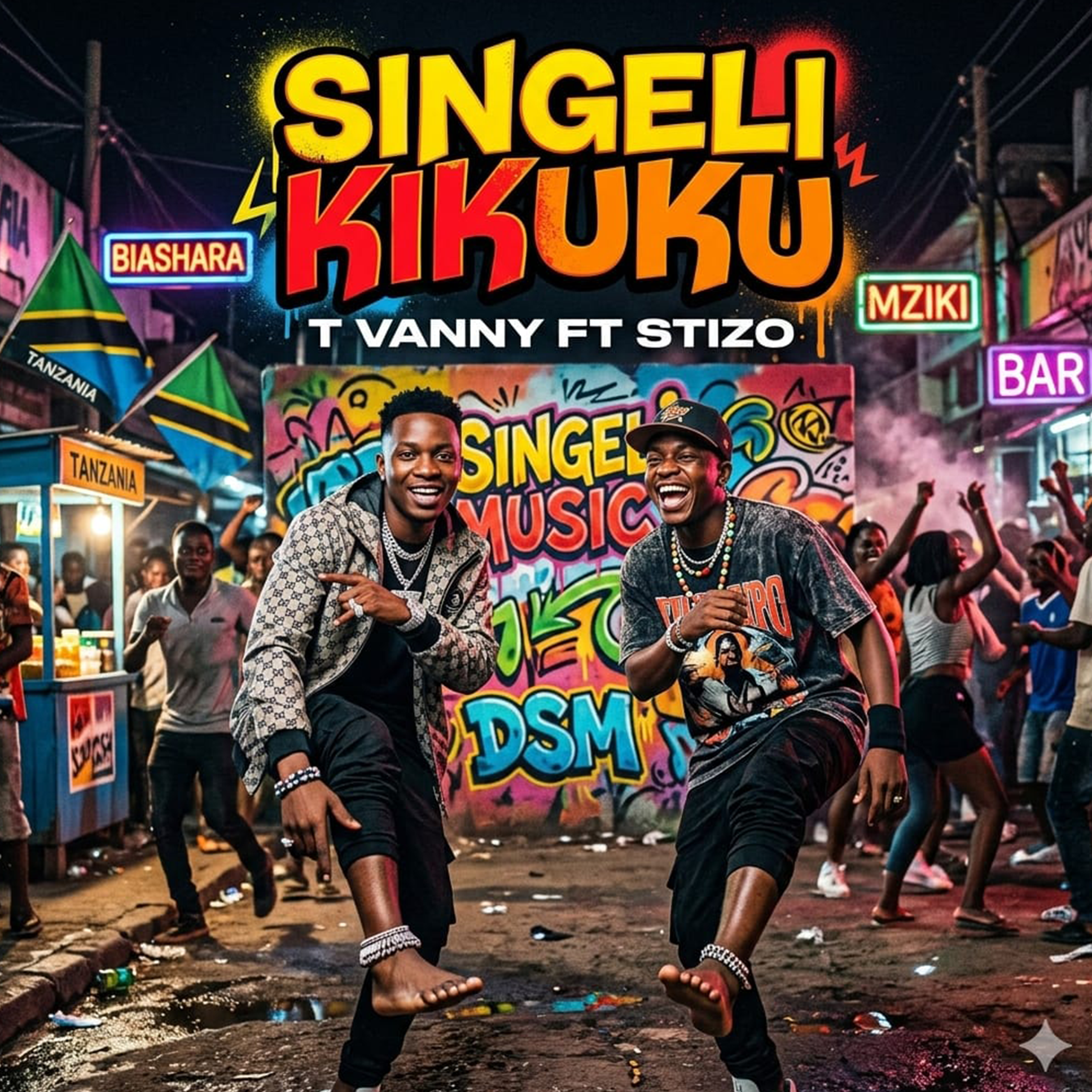 T Vanny Mc Ft. Stizo - Singeli Kikuku (Official Audio Cover 2026)