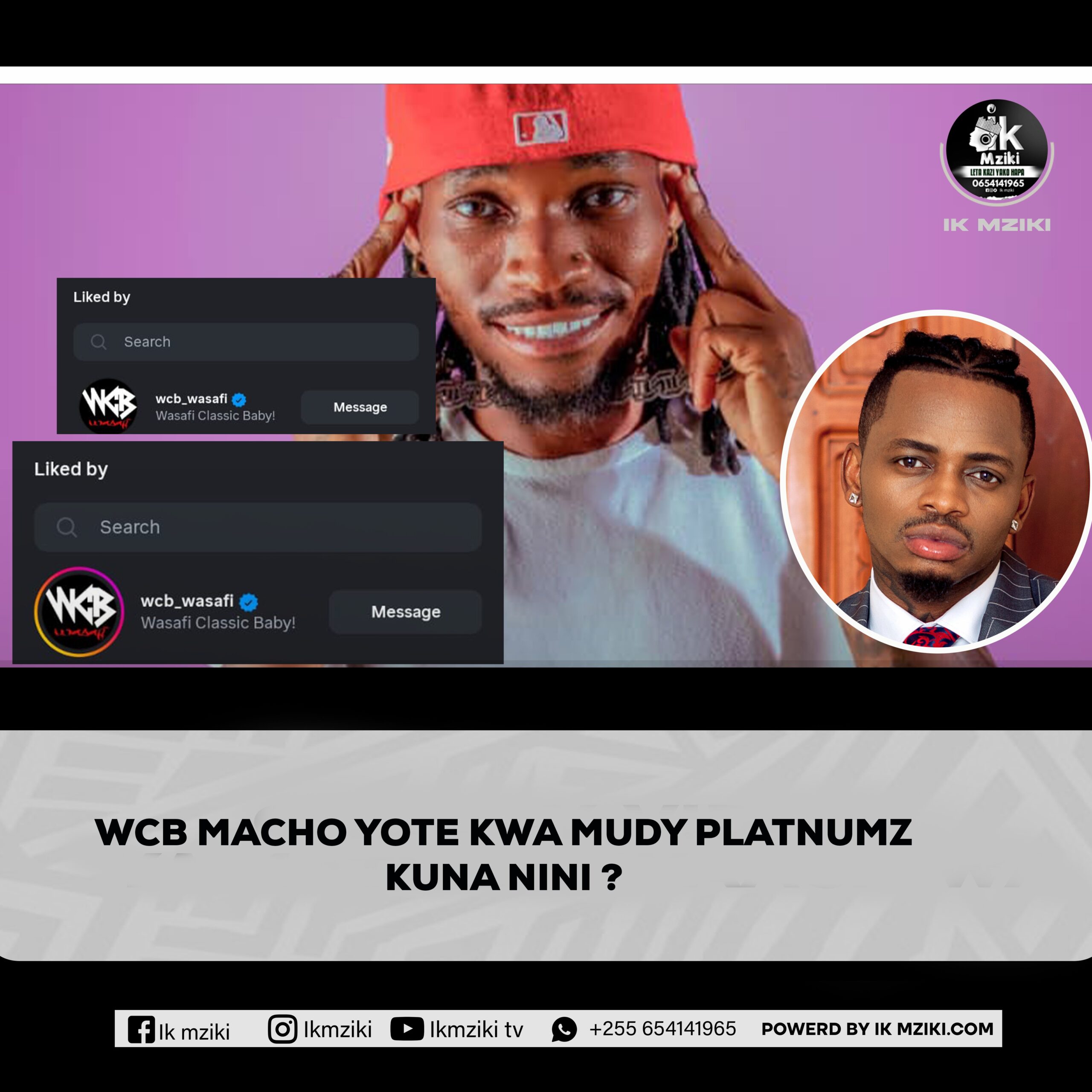 WCB MACHO YOTE KWA MUDY PLATNUMZ KUNA NINI