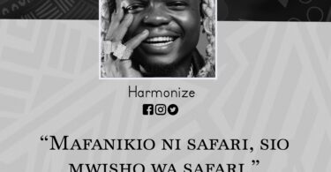 NUKUU YA LEO KUTOKA KWA HARMONIZE KUHUSU MAFANIKIO