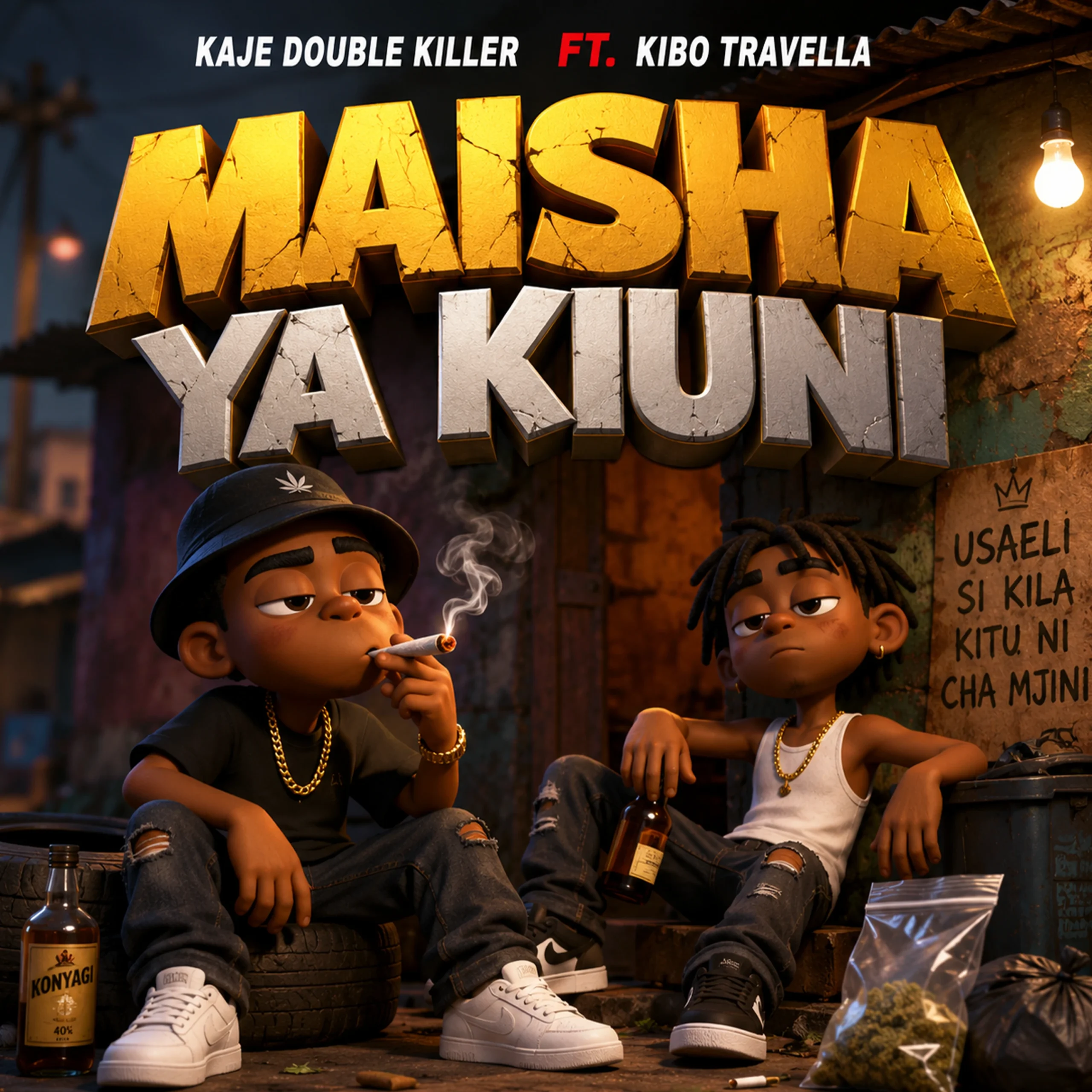Kaje Double Killer Ft. kibo travella - Maisha ya kiuni Remix (Official Audio Cover 2026)