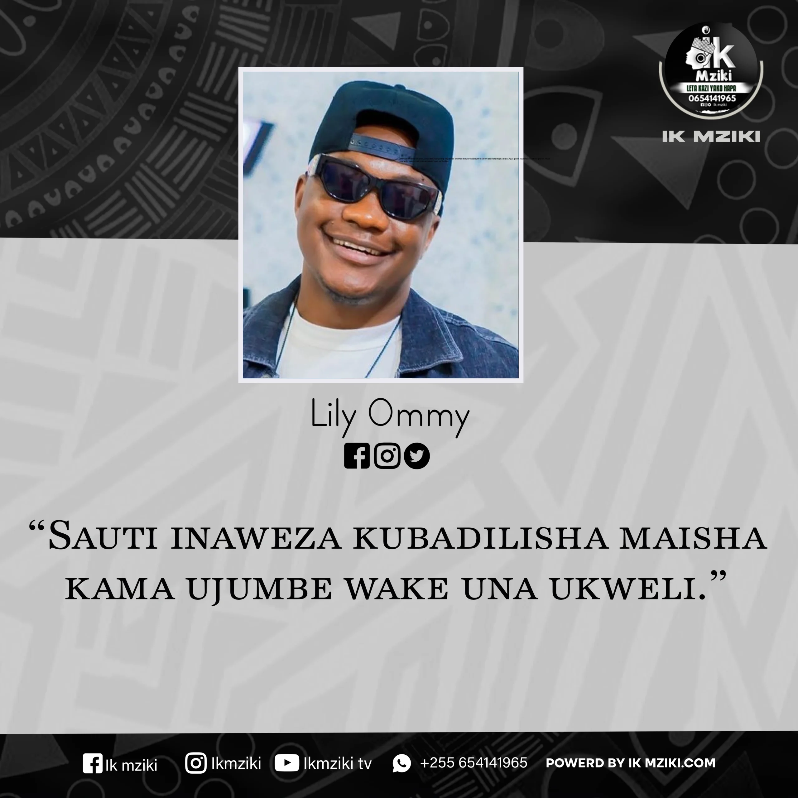 NUKUU YA LEO KUTOKA KWA LIL OMMY KUHUSU REDIO
