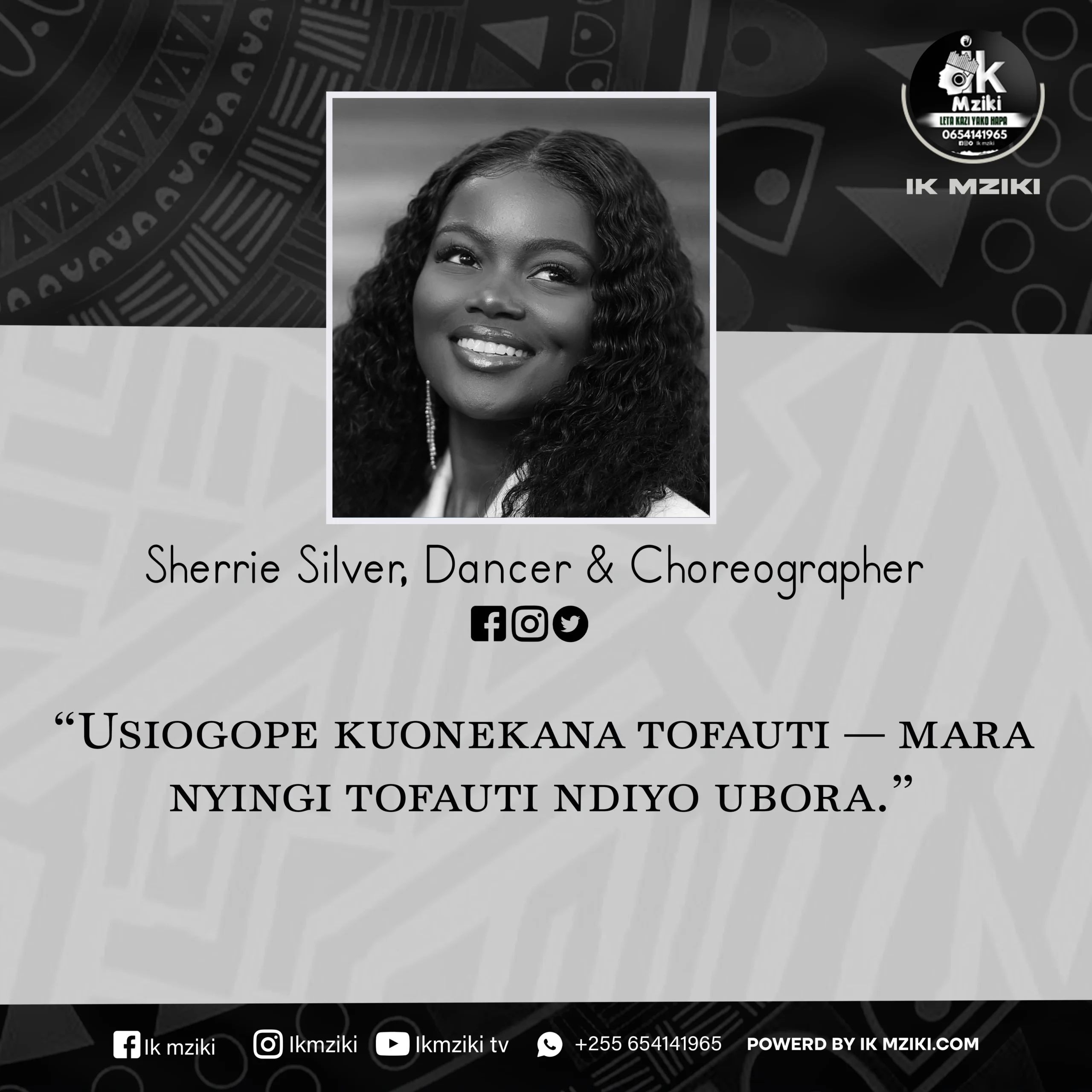 NUKUU YA LEO KUTOKA KWA SHERRIE SILVER KUHUSU UTHUBUTU