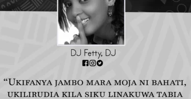 NUKUU YA LEO KUTOKA KWA DJ FETTY KUHUSU CONSISTENCY