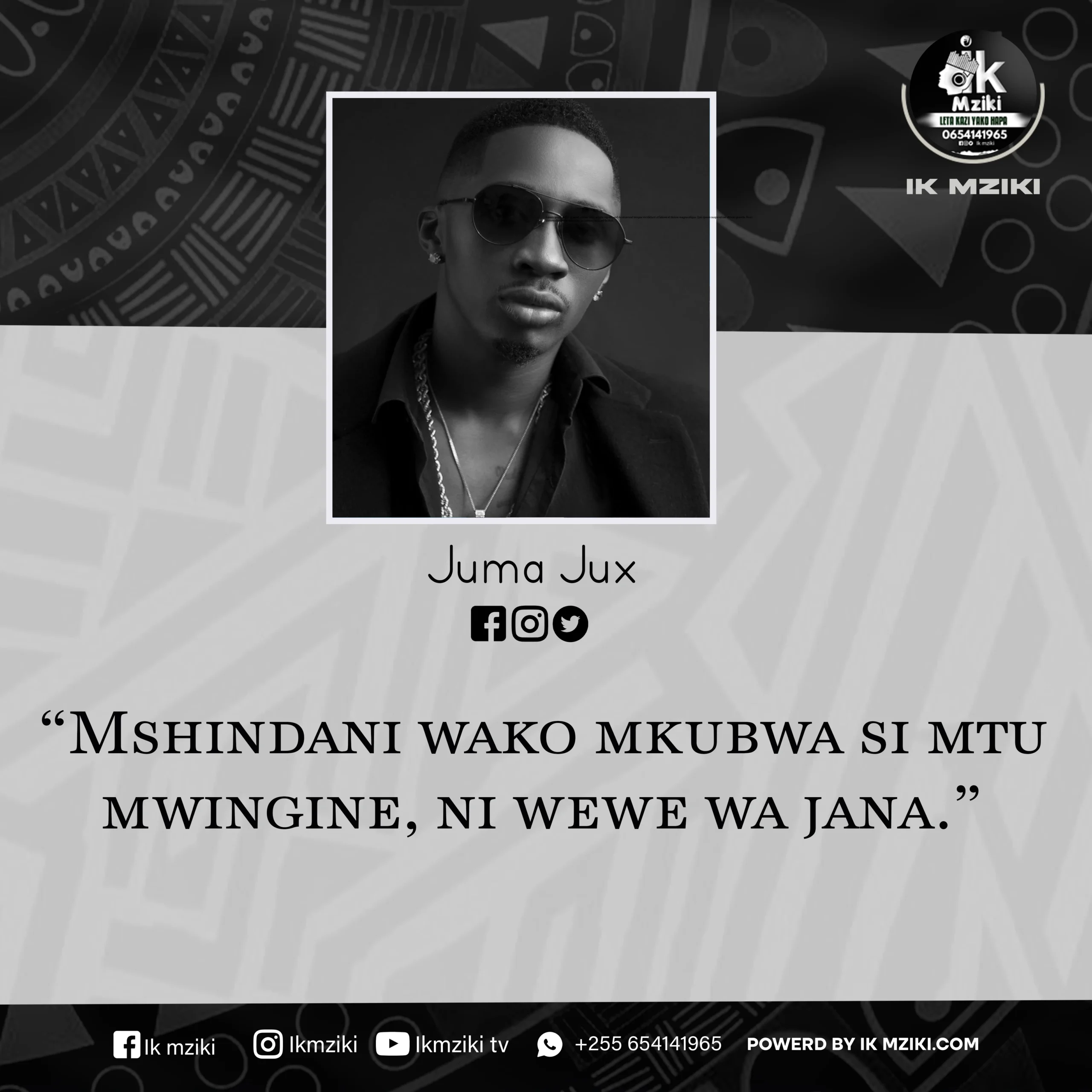NUKUU YA LEO KUTOKA KWA JUMA JUX KUHUSU KUJIBORESHA