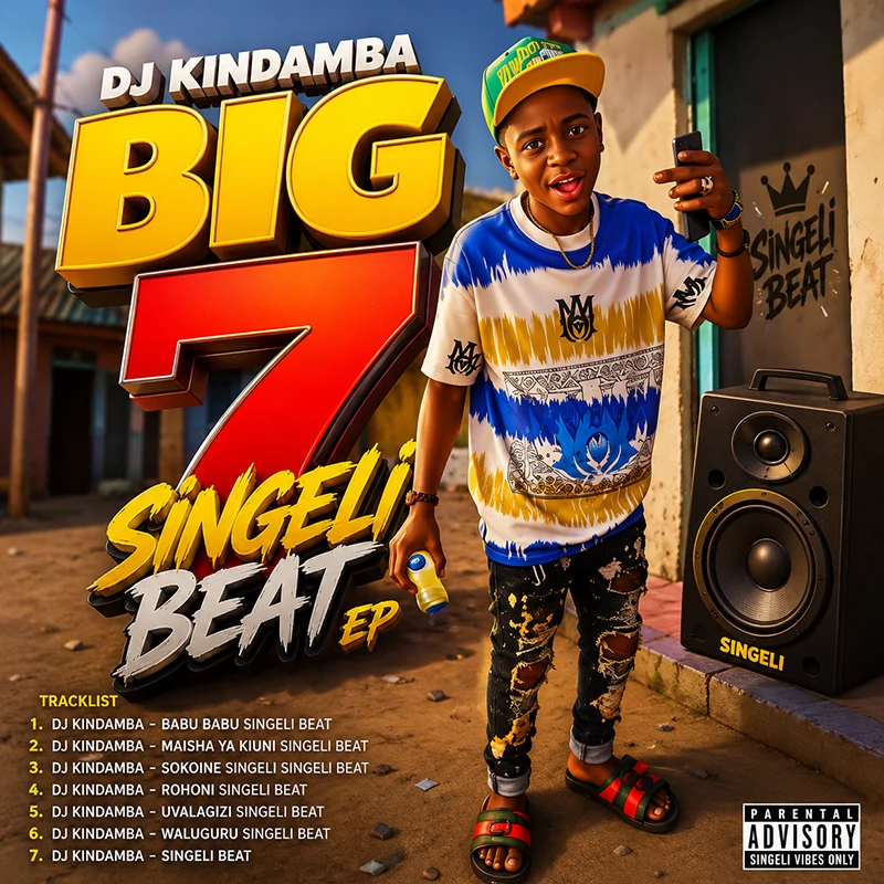 DJ Kindamba Big 7 Singeli Beat EP (Official Audio Cover 2026)